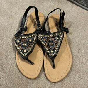 Beaded women sandals size 8